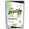 Generico Umido Prolife Diabetic Gatto Pollo 85 grammi, alimento completo per gatti adulti di tutte le taglie con diabete mellito| 12 bustine da 85 grammi l'una.