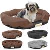 KING DOG Letto per Cani Molto Grande Taglia XXL 130x105 | Personalizzazione -Nome del Cane | Cuscino per Cani Impermeabile | Divano per Cani Adatto al Lavaggio | Cuccia Cane Interno | Brandina per Cani Marrone