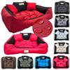 KING DOG Letto per Cani Piccolo Taglia S 55x45 cm | Cuscino Impermeabile | Divano Adatto al Lavaggio | Cuccia Interno | Brandina Rosso