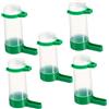 SUPVOX 5 Abbeveratoio Uccelli in Plastica Durevole con Dispenser Automatico Antispruzzo per Gabbie e Adatto per Pappagalli Calopsite e Volatili
