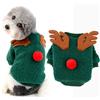 Ranphy Maglione in pile per cane piccolo, costume da elfo natalizio per animali domestici, maglione per cucciolo di cane e gatto, abbigliamento invernale per cani, morbido pullover, caldo cappotto