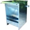 Montidistribuzione Mangiatoia a Tramoggia kg 12 per Cani. Distributore Dispensatore di Crocchette per Cani. Tutto in Lamiera Zincata. Cm L32 x P33 x H 50