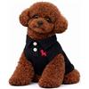 Generico M&C-Polo per Cani alla Moda in Cotone Morbido e Leggero | Vestiti Eleganti per Cani 8-13 lbs (3,5-6 kg) | Traspirante, Confortevole e Facile da Indossare | Ideale per Passeggiate e Regalo (nero, S)