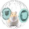 Gcerfby Palla da corsa per criceti, comoda palla antistress, spaziosa ruota per animali domestici, 20 x 20 x 20 cm, facile da usare, portatile, per casa, soggiorno, cucina