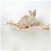 PERCORSIPERGATTI.IT Ponte Tibetano per Gatti in Legno d'Abete PEFC fatto a mano, Ponte da arrampicata per Gatto a 4 listelli lungo 80 cm, Resistente fino a 20Kg, Relax e Gioco per Gatti Avventurosi - Percorsopergatti