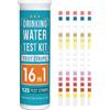 DONGKER Kit Test per Acqua Potabile,125 Pezzi 16 in 1 Strisce Test per Durezza PH Idrogeno Solforato Ferro Rame Piombo Manganese Nitrito Solfato Zinco Fluoro Cloruro di Sodio Alcali