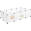 Froadp 145 x 75 x 48 cm, singola, coniglio, XL, in plastica, per piccoli animali, per piccoli animali, colore: bianco