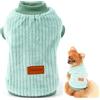 SMALLLEE_LUCKY_STORE Pet a coste in pile maglioni pullover felpa per cani di piccola taglia gatto cucciolo Yorkie Chihuahua caldo inverno vestiti