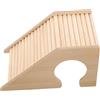Ipetboom Scaletta in Legno Per Criceti Giocattolo Multifunzionale Con Nascondiglio E Area Di Gioco Per Piccoli Animali Domestici Gabbia 6.5X4.1X3.5 Pollici