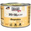 MACs MAC's Cat Mono tacchino fresco | 6 x 200 g | Cibo umido senza cereali per gatti adulti | Una sola fonte di proteine animali | Con deliziose carote