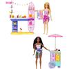 Barbie - Passerella sulla Spiaggia, playset con bambole Brooklyn e Malibu, un chiosco, un punto di ristoro, un cucciolo e 30+ accessori inclusi, giocattolo per bambini, 3+ anni, HNK99