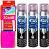 Dc Casa NUNCAS SET 3 PEZZI AURY SPRAY 250 ML + pacco scorta 5 panni microfibra 30x40cm