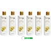 Beni Culinari WEXOR - 6 deodoranti per bucato Elisir elisir con microcapsule - con ylang ylang, cashmere e legno di patchouli, 200 ml, colore giallo cashmere + portachiavi Beni Culinari