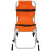 YlluySmn Sedia per scale da 159 kg, pieghevole, in alluminio, con 2 ruote, per ambulanza, pompiere, evacuazione, cuscino rimovibile, tubo a forma di U, per anziani