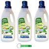 Beni Culinari 3 x Aurora Ammorbidente Gelsomino - Ammorbidente per biancheria bianca e colorata - Bottiglia 2LT + portachiavi Beni Culinari