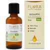 FLORA Olio Essenziale Eucalipto BIO‑CODEX 50 ml - 100 % Puro da Eucalyptus globulus, Chemotipo 1,8‑Cineolo, Fragranza Balsamica Rinfrescante, Uso Alimentare, Diffusore, Spray Fai‑da‑Te & Cosmesi DIY