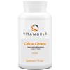 Vita World Pack di 3 Vita World Citrato di calcio 500mg 3 x 120 Capsule Produzione farmaceutica in Germania Vegano