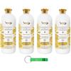 Beni Culinari WEXOR - 4 ammorbidenti extra profumati con essenza concentrata, vaniglia e tiare, 55 lavaggi 1 litro + portachiavi Beni Culinari 0