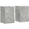 vidaXL Supporti per Piante 2 pz Grigio 20x20x30 cm Legno Multistrato, Supporto per Fiori, Porta Fiori, Supporto per Piante da Interno, Porta Piante