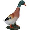VERDELOOK Statua di Germano reale in poliresina 31x12x36cm
