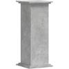 vidaXL Supporto per Piante Grigio 33x33x80 cm in Legno Multistrato, Supporto per Fiori, Supporto per vasi per Piante, Supporto per vasi per Piante