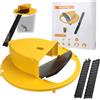 WDBO Confezione da 1 trappole per Topi vivi, Compatibile con Secchio da 5 Gallon Coperchio a Secchio, Trappola per Topi Pieghevole con Coperchio Automatico, con inclinazione, Reset Automatico