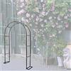 MISKYN Arco Da Giardino Telaio in Metallo 120CM 140CM 180CM 240CM 350CM Largo Arco Per Rose Rampicanti Con Basi, Facile Montaggio, Piante Rampicanti Supporto Traliccio Pergolato,Nero,W1.2M*H2.2M