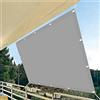 AMZGONG Tenda Parasole Rettangolare 2.5 x 3.6 m,Traspirante, Antistrappo, Protezione, Telo Ombreggiante Completo per pergola,Tenda a Vela Quadrata, per Giardino, Balcone, Terrazza, Grigio Chiaro