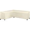 XHDZSW Coperture per Divano Angolare da Giardino, Copridivano Angolare Esterno Impermeabile Copertura Protettiva, per Forma di L Mobili da Giardino A Forma di V (270x200x82cm,Beige)