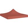 YITHOPI Tetto per Tendone,teli ombreggianti gazebo terrazzo esterno Robusto e durevole Adatto per esterni, campeggio, giardino, terrazza per Feste 2x2 m Terracotta 270 g/m²