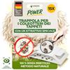 GREEN GUARDIA Trappola per coleotteri con speciale panno - 15 trappole per scarafaggi - ecologiche contro i coleotteri tappeti, trappola senza sostanze chimiche con forte superficie adesiva, atossica