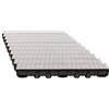ScarMaxx - Grondaia di drenaggio da 10 m - Grondaia - Scarico Acqua piovana - Altezza A15 mm - Set Completo - per Angolo e Collegamento Incrociato - Griglia longitudinale Line Grigio - 13 x 1000 x