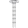 Baoblaze Supporto per Piante in Vaso con Traliccio per Da Giardino/gabbia di Supporto per Fiori Da Esterno Multifunzione/struttura Rampicante per Pian (Altezza 210 cm)