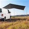 ARMYJY Tenda parasole per camper, furgoni, SUV, camper, campeggio, rimorchio, tettoia, protezione solare, colore nero