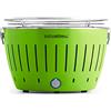 LotusGrill G-GR-34P Barbecue con batterie e Cavo di Alimentazione USB, Verde (Verde Limone)