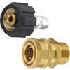 NC Accoppiatori Rondella Di Pressione M22-14,3/8 Quick Connect Accessori Girevoli, Kit Adattatore Rondella Universale In Ottone E Acciaio Inossidabile