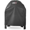 Weber Copertura Premium per Barbecue Pulse 1000 con Supporto, Traspirante, Resistente ai Raggi UV e all'Acqua, Protezione da Vento e intemperie, con Chiusura in Velcro - Nero (7185)