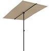 vidaXL Ombrellone da Esterni con Palo in Alluminio Parasole Protezione per Il Sole Telo Protettivo Tenda Accessori da Esterni 2x1,5 m Talpa