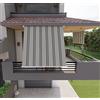 Mitepek Tenda da sole a caduta con bracci per balcone terrazzo finestra 200cm Grigio Verde Golisa