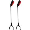 ZZDZW Pinza Raccogli Oggetti 2 pezzi 60cm/82cm Pinza Raccogli Rifiuti, Raccogli Immondizia Pinza Corte, Pinza per Anziani, Portatile Pinze Raccogli Rifiuti per Prendi Oggetti da Giardino(23.6inch(2pcs))