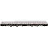 ScarMaxx 1m Canaletta scolo Acqua piovana A15 Altezza 60 mm - Griglia scolo Acqua piovana Set Completo 13 x 100 x 6 cm Linea Grigio