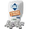 Vialca Sale per addolcitori in Pastiglie Italiano - Sacco 25kg (12 Sacchi - 300kg)