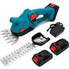Generico Tagliasiepi a Batteria 48V Senza Fili, 2 Batterie Incluse, 2 Lame Intercambiabili 23cm + 15cm, Taglio Preciso per Siepi Cespugli e Piccoli Rami, Leggero e Potente