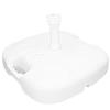 AKTIVE 61140 - Base per ombrellone, Supporto per ombrelloni, Piede per ombrelloni, Base Imbottita Bianca, Misure 45 x 30 cm, Resistente, Supporti per ombrelloni e ombrelloni