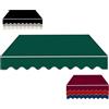 Generic Baldacchino di Ricambio per Tende Retrattile Esterni Tessuto di Ricambio per Tendes da Sole Impermeabile Copertura Parasole per Patio Telone(Green,340x250cm)