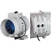 Blauberg Estrattore BI-Turbo 12,5cm + Cavo - 280m3/h con Termostato