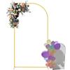 Pcingsia Supporto per sfondo ad arco, supporto per arco di fiori per matrimonio, portatile, cornice per sfondo, cornice ad arco per matrimoni, per fiori, palloncini e luci