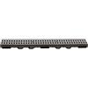 ScarMaxx 1m Canaletta scolo Acqua piovana A15 Altezza 60 mm - Griglia scolo Acqua piovana Set Completo 13 x 100 x 6 cm Classico Grigio