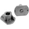 GARDEMAX Portacoltelli compatibile con trattori da giardino Castel Garden e Stiga, diametro interno 20 mm, altezza 36 mm, attacco lama per trattorino tosaerba