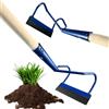 Crisalide® Zappino da Giardino con Lama Dritta Intercambiabile - Manico in Legno 150 cm - Ideale per Estirpare Erbacce, Tagliare Radici e Raschiare Superfici Dure